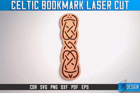 Celtic Bookmark Laser Cut SVG | Bookmark Laser Cut SVG Design | CNC Files SVG Fly Design 