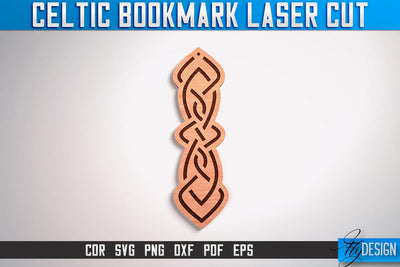 Celtic Bookmark Laser Cut SVG | Bookmark Laser Cut SVG Design | CNC Files SVG Fly Design 