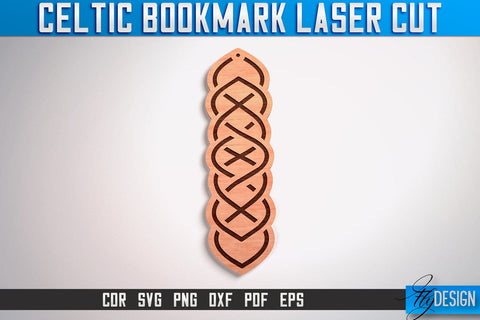 Celtic Bookmark Laser Cut SVG | Bookmark Laser Cut SVG Design | CNC Files SVG Fly Design 