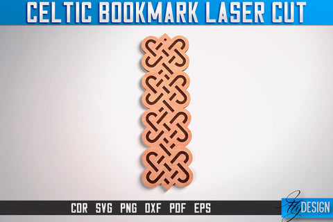 Celtic Bookmark Laser Cut SVG | Bookmark Laser Cut SVG Design | CNC Files SVG Fly Design 