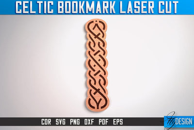 Celtic Bookmark Laser Cut SVG | Bookmark Laser Cut SVG Design | CNC Files SVG Fly Design 