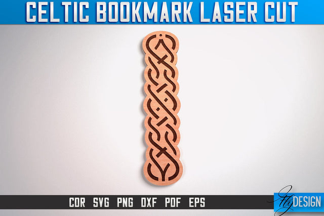 Celtic Bookmark Laser Cut SVG | Bookmark Laser Cut SVG Design | CNC Files SVG Fly Design 