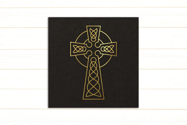 Celtic Cross Single Line Sketch SVG SVG Risa Rocks It 