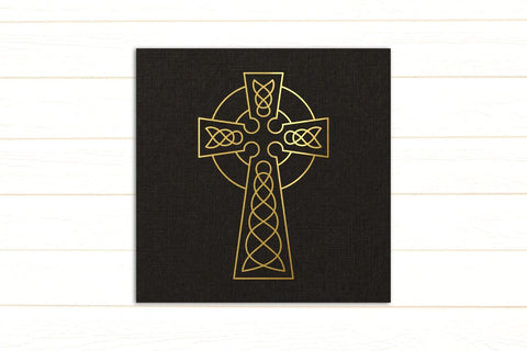 Celtic Cross Single Line Sketch SVG SVG Risa Rocks It 