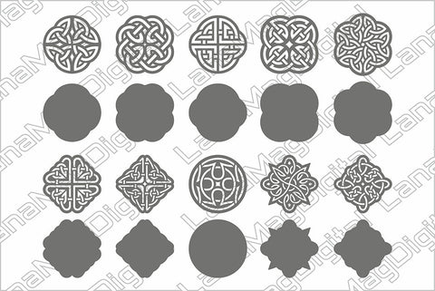 Celtic knot earrings svg, Layered earrings svg, Leather Jewelry St Patricks SVG LanaMagDigital 