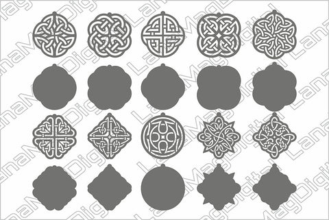 Celtic knot earrings svg, Layered earrings svg, Leather Jewelry St Patricks SVG LanaMagDigital 