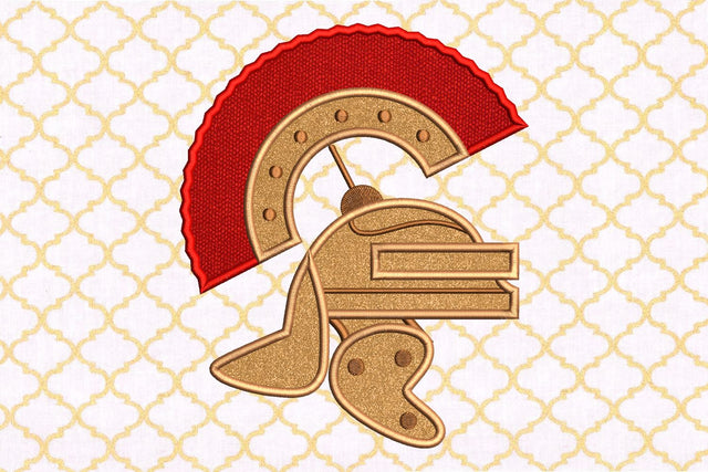 Centurion Helmet Applique Embroidery Design Embroidery/Applique Designed by Geeks 