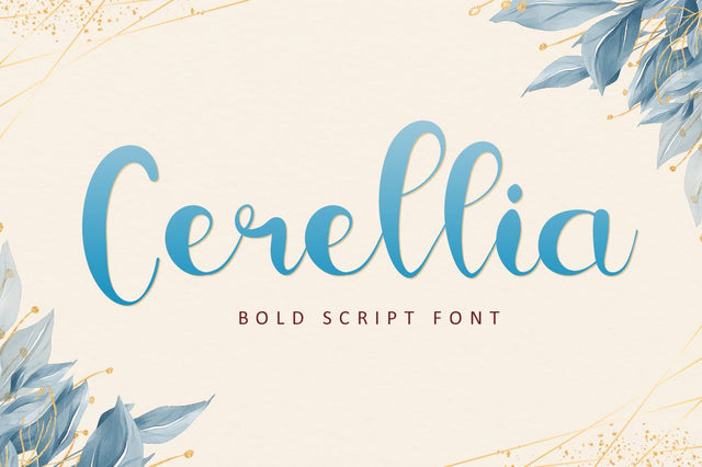 Cerellia - Bold Script Font Font Illushvara Design 