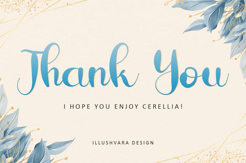 Cerellia - Bold Script Font - So Fontsy