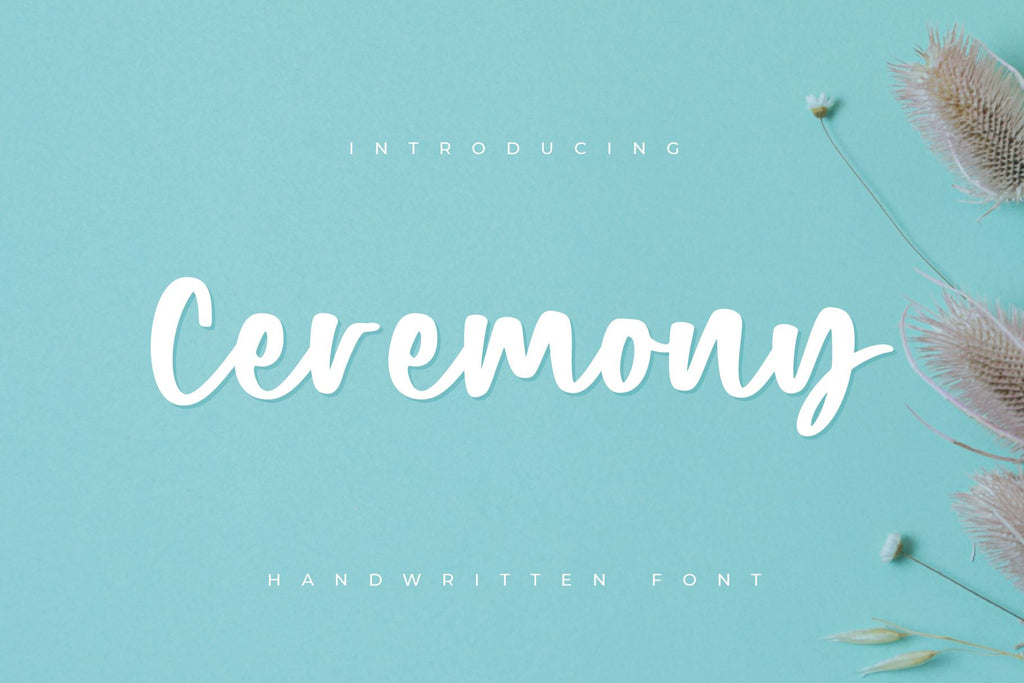 Recognition Rites Font Ceremony Handwritten font - So Fontsy