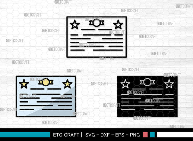 Certificate Icons Color, Certificate Svg, Diploma Svg, Certificates, Award, Certificate Bundle, Icon Bundle, Svg Cut File, Dxf, Eps, Png, SVG ETC Craft 