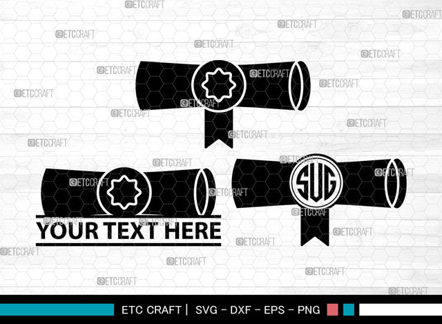 Certificate Icons Monogram, Certificate Svg, Diploma Svg, Certificates, Award, Certificate Monogram, Icon Monogram, Svg Cut File, Dxf, Eps, Png, SVG ETC Craft 