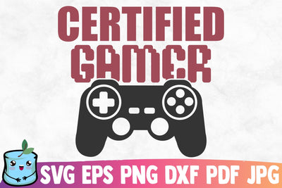 Certified Gamer SVG MintyMarshmallows 