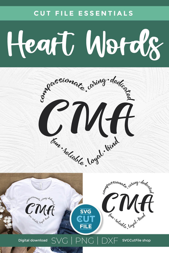 Certified Medical Assistant svg, CMA svg SVG SVG Cut File 