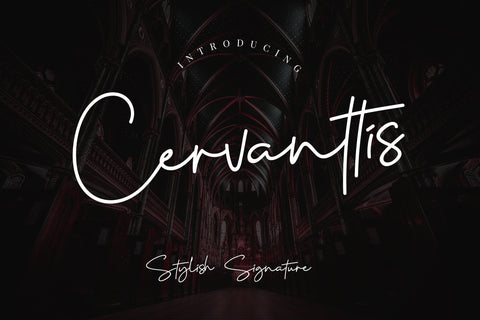 Cervanttis Signature Script Font Creatype Studio 