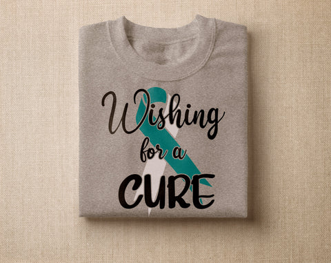 Cervical Cancer Awareness SVG Bundle, 22 Designs, Teal and White Cancer Ribbon SVG Cut Files SVG HappyDesignStudio 