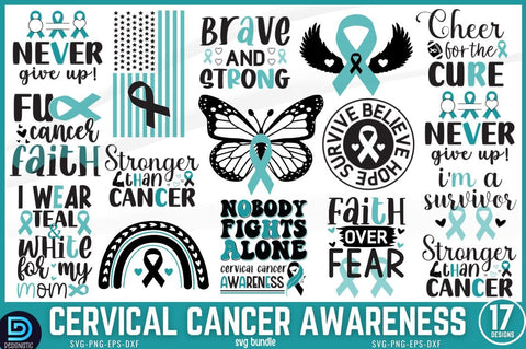 Cervical Cancer Awareness SVG Bundle SVG DESIGNISTIC 