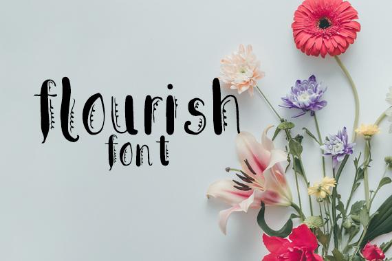 CG Flourish Font (Copy) Font Carina Gardner