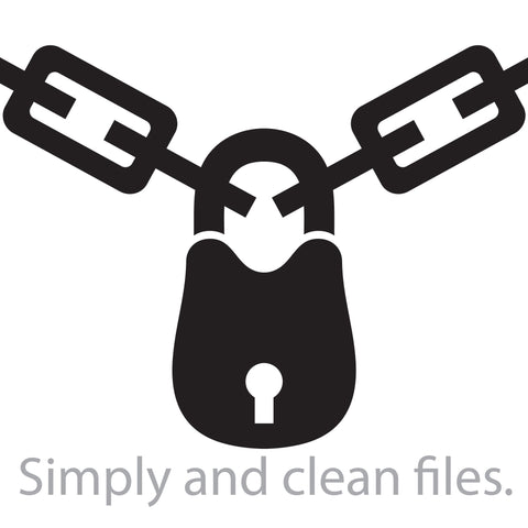 Chain and padlock SVG TribaliumArtSF 