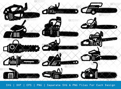 Chain Saw SVG, Chain Saw Silhouette, Logging Chainsaw Svg, Wood Cutting Machine Svg, Saw Svg, Wood Cutter, Cutter Tool Svg, Chain Saw Bundle SVG ETC Craft 