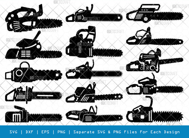 Chain Saw SVG, Chain Saw Silhouette, Logging Chainsaw Svg, Wood Cutting Machine Svg, Saw Svg, Wood Cutter, Cutter Tool Svg, Chain Saw Bundle SVG ETC Craft 