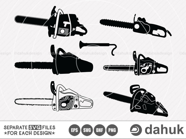 Chain Saw svg, Yking Tools svg, Chain Saw Vector, Saw svg, Cut file, for silhouette, svg, eps, dxf, png, clipart, cricut design space SVG dahukdesign 