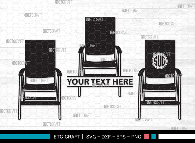 Chairs Monogram SVG Cut File, Desk Chair Svg, Wooden Chair Svg, Dining Chair Svg, Chairs Monogram SVG ETC Craft 