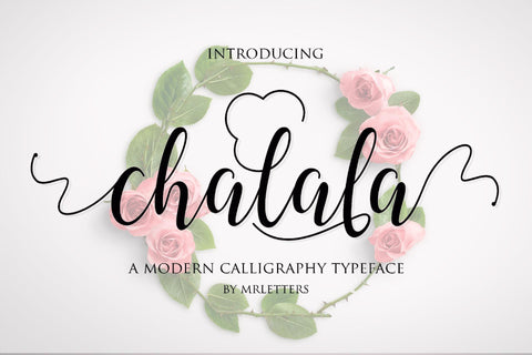 Chalala Script Font Mrletters 