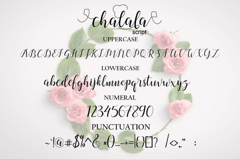 Chalala Script Font Mrletters 
