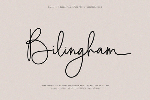 Chalice - Signature Font Font Alpaprana Studio 