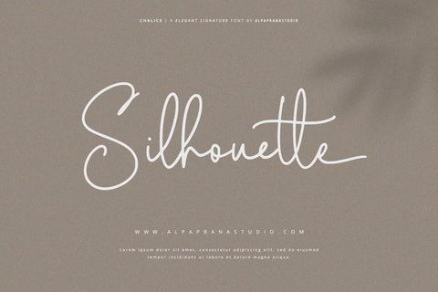 Chalice - Signature Font Font Alpaprana Studio 