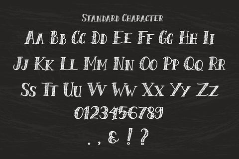 Chalk Scratch Font Font Kotak Kuning Studio 