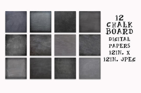Chalkboard Paper Textures Digital Paper Sublimation Old Market 