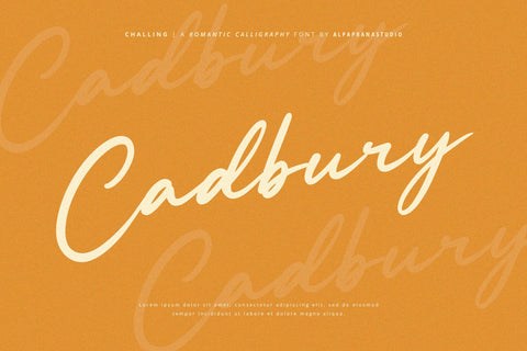 Challing - Romantic Calligraphy Font Font Alpaprana Studio 