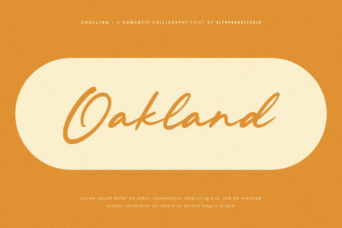 Challing - Romantic Calligraphy Font Font Alpaprana Studio 