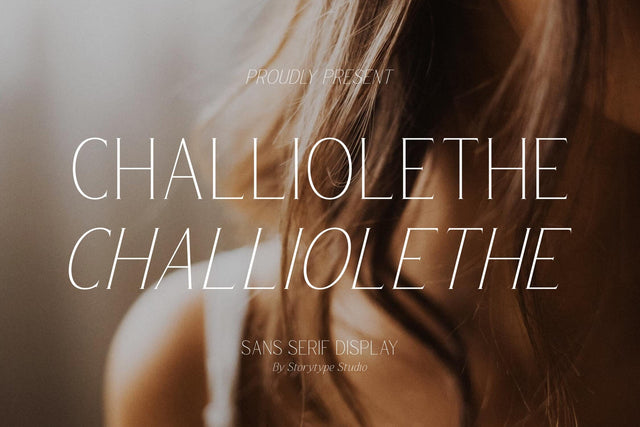 CHALLIOLETHE Typeface Font Storytype Studio 