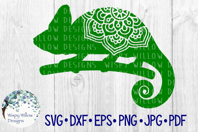 Chameleon Mandala SVG Wispy Willow Designs 