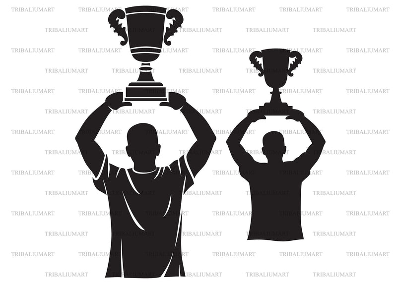 Champion lifting trophy SVG TribaliumArtSF 