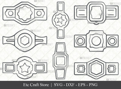 Championship Belt SVG, Belt Outline, Belt Svg, Champion Belt Svg, Boxing Belt Svg, Champion Belt Icon, Champ Belt Svg, Belt Bundle SVG ETC Craft 