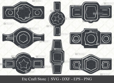 Championship Belt SVG, Belt Silhouette, Belt Svg, Champion Belt Svg, Boxing Belt Svg, Champion Belt Icon, Champ Belt Svg, Belt Bundle SVG ETC Craft 