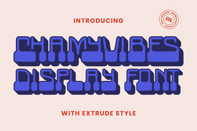 Chamyvibes - Unique Display Font ahweproject 