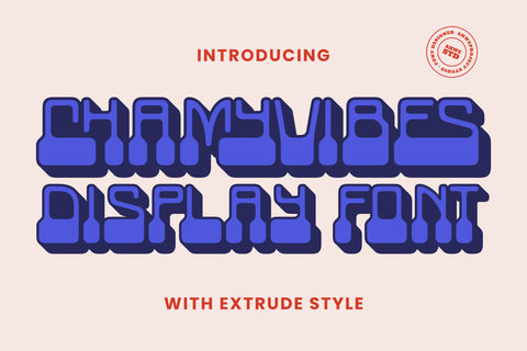 Chamyvibes - Unique Display Font ahweproject 