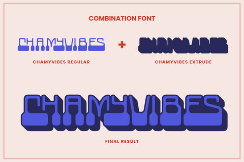 Chamyvibes - Unique Display Font ahweproject 