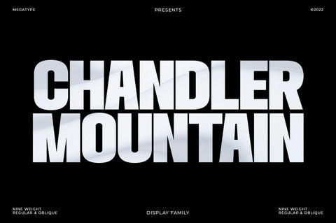 Chandler Mountain Font Megatype 