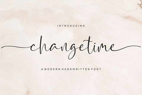 Changetime Font Qwrtype Foundry 