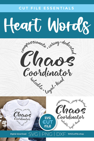Chaos Coordinator svg, a teacher appreciation svg for teacher appreciation week SVG SVG Cut File 