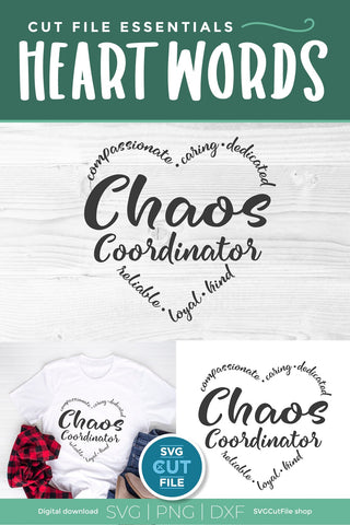 Chaos Coordinator svg, a teacher appreciation svg for teacher appreciation week SVG SVG Cut File 