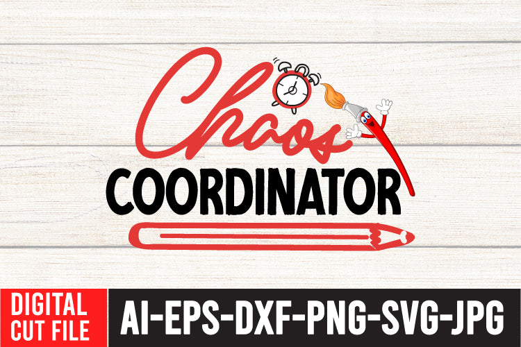 Chaos Coordinator SVG Cut File SVG BlackCatsMedia 