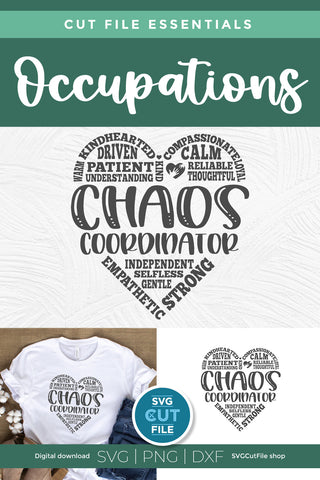 Chaos Coordinator svg, teacher appreciation svg SVG SVG Cut File 