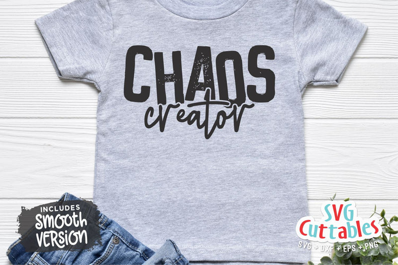 Chaos Creator svg - Funny Kids Shirt Cut File - svg - dxf - eps - png ...